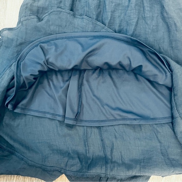 Women Wrangler Blue Cowgirl Rodeo Hi-Low Dress Small Boho Cottage Farm Crotchet - Picture 3 of 6